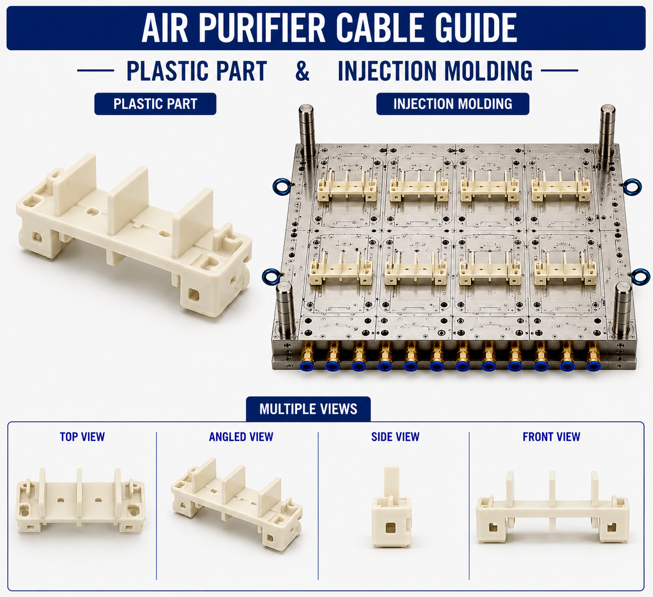 Air Purifier Plastic Cable Guide Mould and Moulding Service